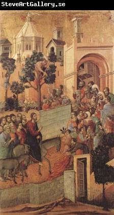 Duccio di Buoninsegna Christ Entering Jerusalem (mk08)